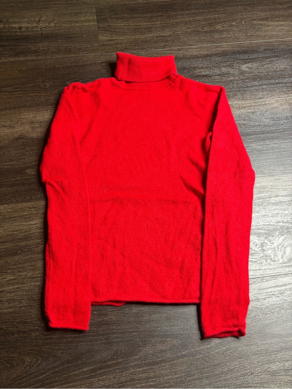 Women’s Vintage Belle France Cashmere Red Turtleneck Sweater
